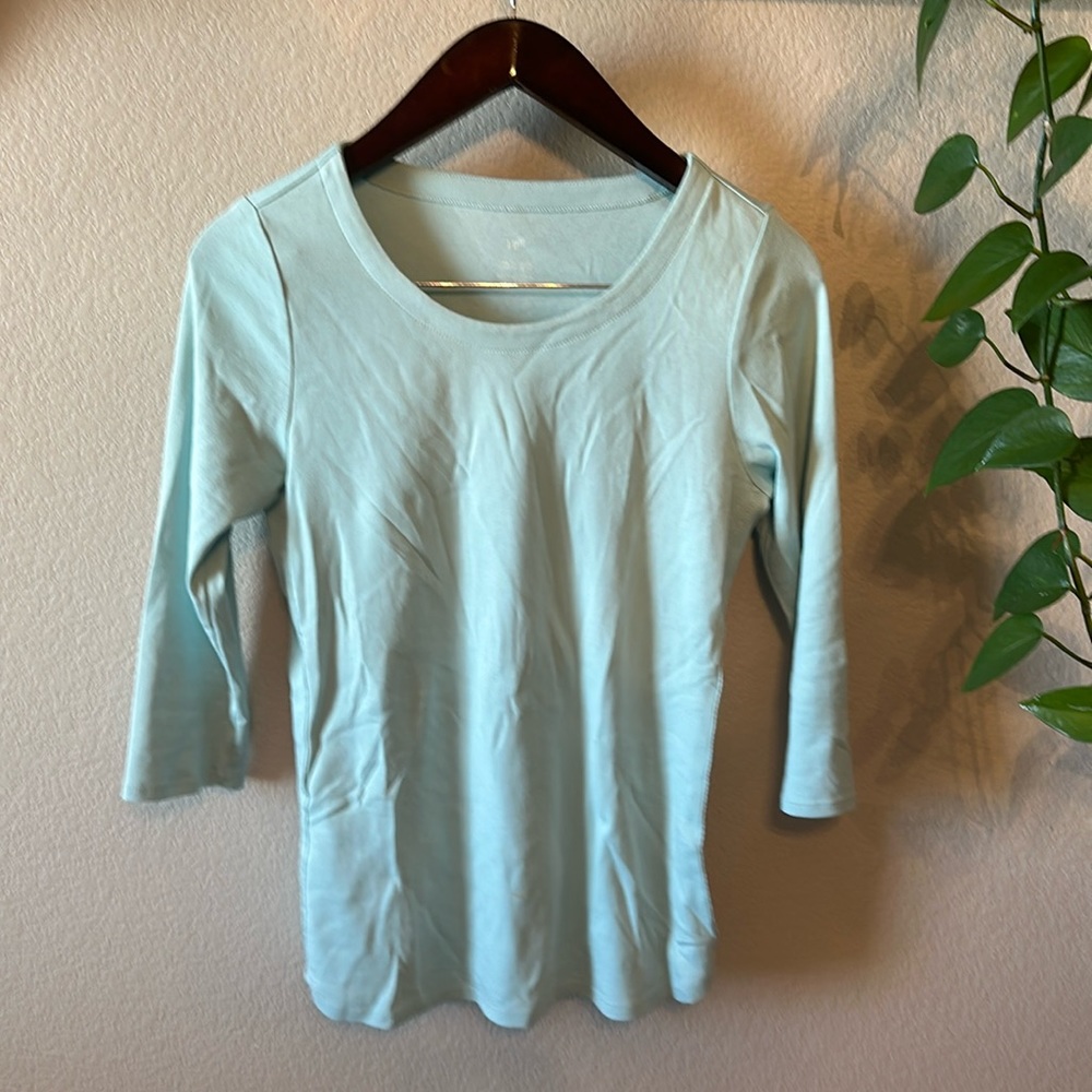 J Jill Pima 3/4 Sleeve Tee